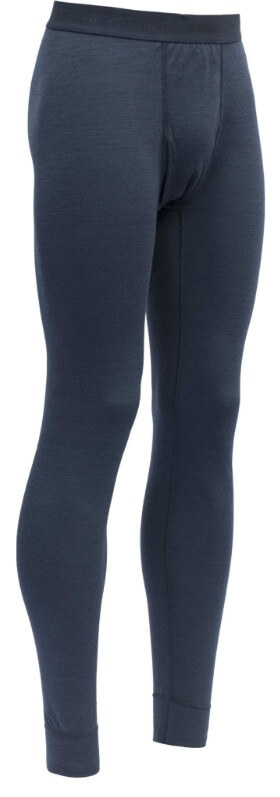 Devold Duo Active Merino 205 -miesten pitkät kerrastohousut tummansinisinä.