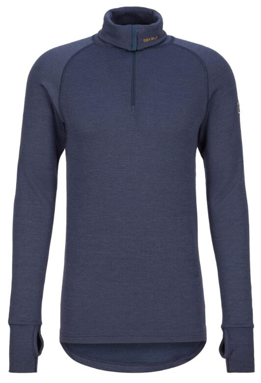 Devold Expedition Merino 235 Zip Neck -miesten kerrastopaita tummansinisenä.